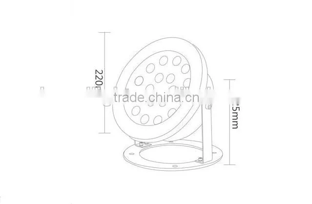 Hot Selling Fishing Light LED RGB Underwater Resin LED Pool Light With DMX Controller,CE RoHS