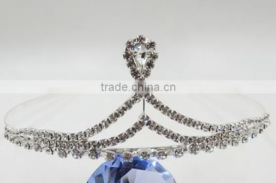Best Selling Wholesale Wedding Hair Jewelry Crystal Crown Headband For Sale