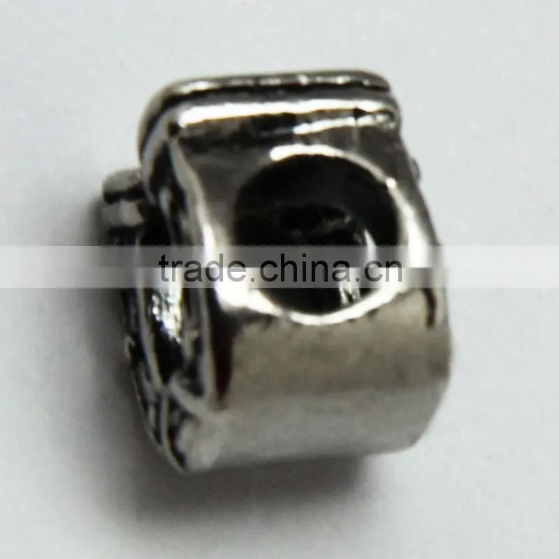 Wholesale Horseshoe Shape Zinc Alloy Beads with Round Hole for Bracelets