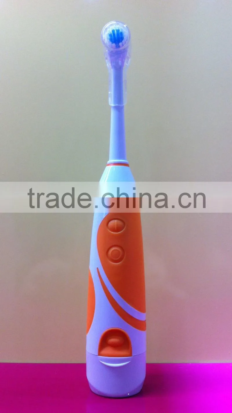 round brush head toothbrush adult electric toothbrush with cap