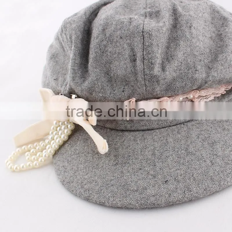 2015 Baby girl princess hat fashionable autumn caps for girls