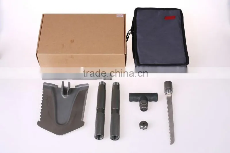 Aluminum Handle Multifunction Shovel with Saw for Hiking / Camping / Hunting / Traveling / Gardening / Mountaineering / Picnic