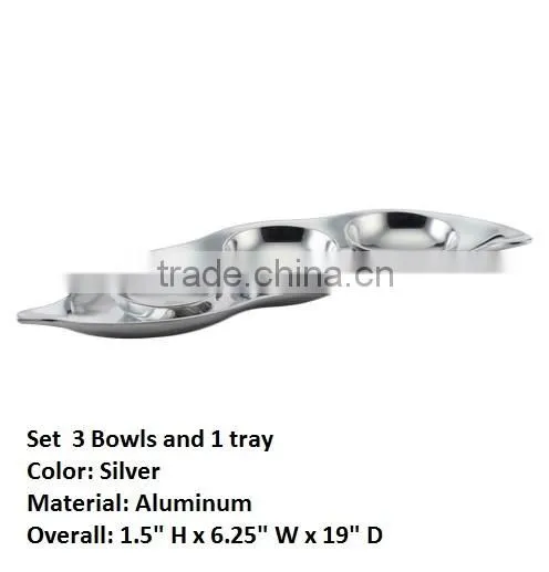 Aluminum Hammered Tray