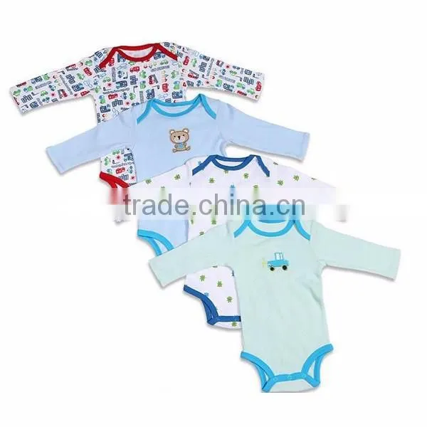 PF-MS-125 high quality 100% cotton unisex newborn baby rompers