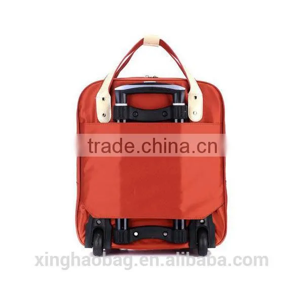 Waterproof duffel bag Wheeled travel bag nylon shopping bags with wheels