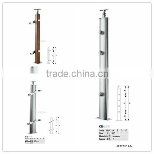 2016 HOT SALE stone stair railing / glass stair railing / modern railing stair at factory price