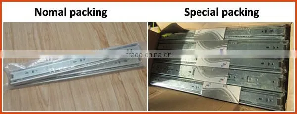 Top quality 18 years factory soft closing telescopic drawer slide