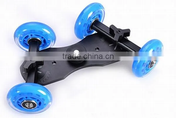 Premium Flex Skater Dolly , Table top slider, Super mute for DSLR camera and Camcorders