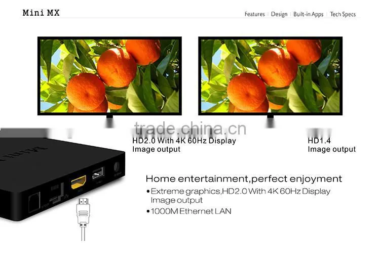 Mini MX S905 TV Box, Amlogic S905 Quad Core TV Box, Google Android 5.0 TV Box