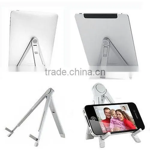 Universal Aluminum Metal Portable Foldable Holder Bracket Mobile Stand Mount Tablet PC