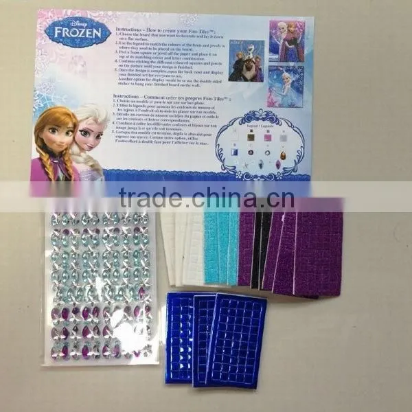 kids frozen mosaic by number kits