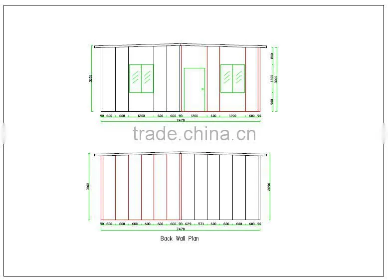 steel construction building prefabricated house/one bedroom kit house/china manufacturers new design steel construction building