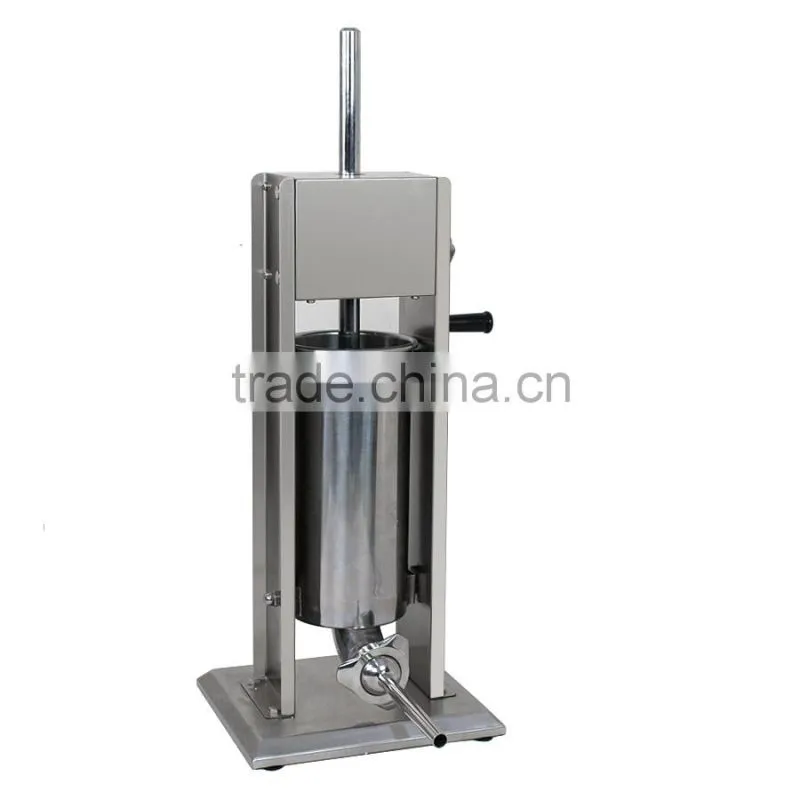 5L Vertical Commercial Sausage Stuffer 15LB Two Speed Stainless Steel Meat Press