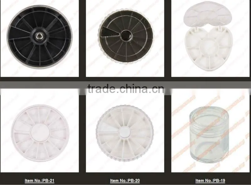 5g Jar 12pcs/set Empty Case Nail Art Tips Box Cosmetic acrylic powder jar Wholesale