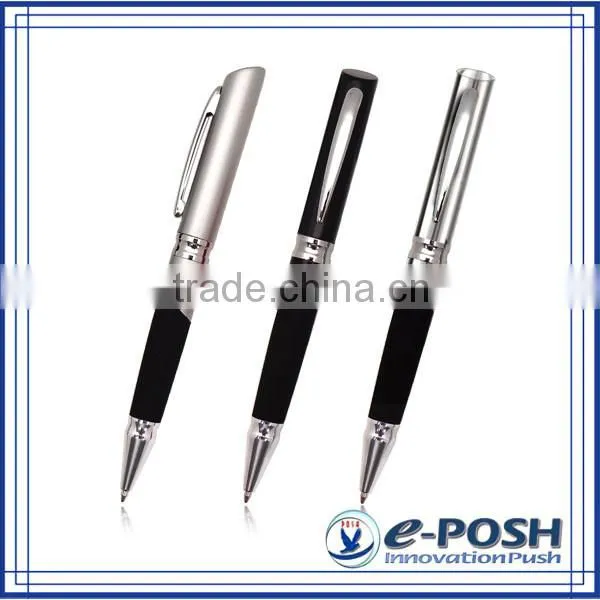 Triangle aluminum extrusion barrel touch screen roller ball point pen with stylus