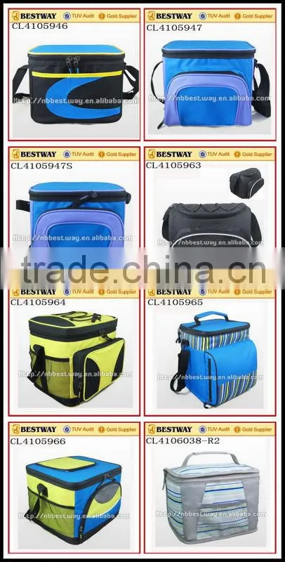 Luxury 6 can pack cooler bag, aluminium foil cooler bag