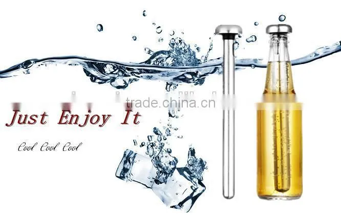 Set of 2 Beer Chiller Stick Stainless Steel Chill Alcohol Ice Drinks Wine Cold