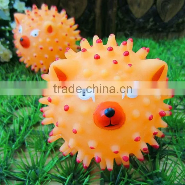 vinyl toy-8.5cm pink pig spikey ball