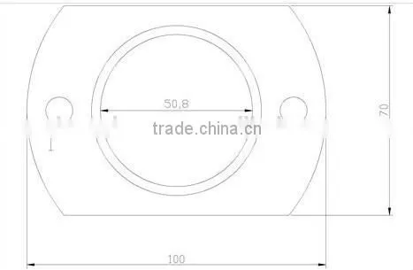 handrail pipe stainless steel flange/stainless steel flange FR-34