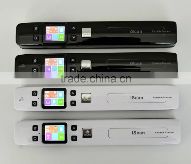 Buiness travel HD LCD display WiFi Doucument handheld portable scanner