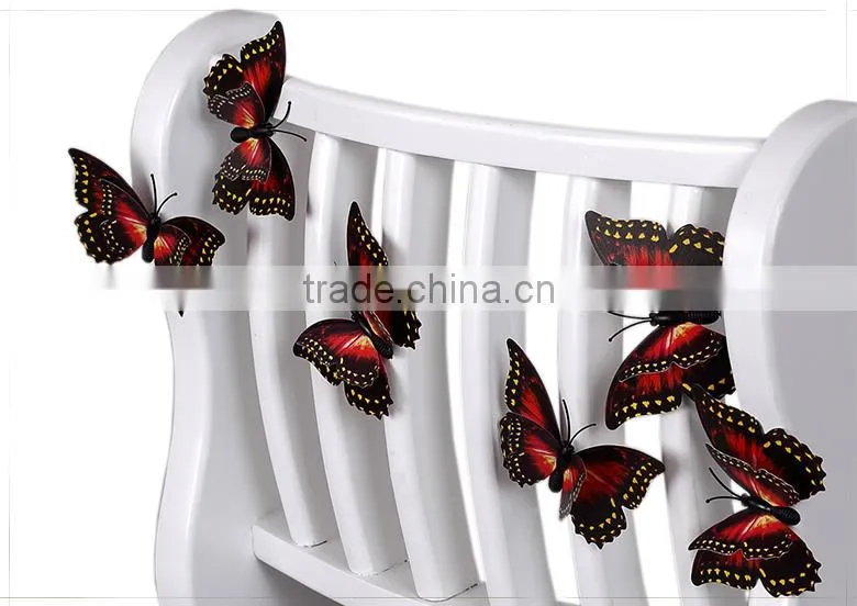 Spring Ornament 3D Purple decorative butterfly wall decor