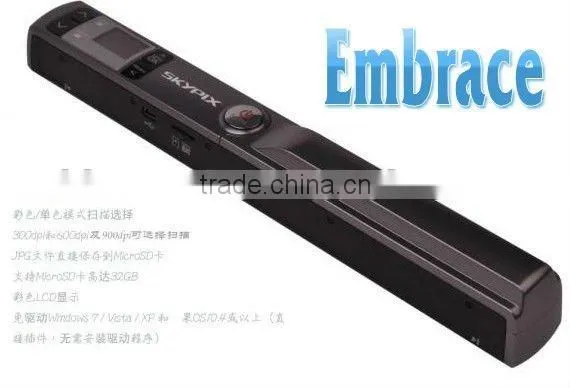 Handheld wireless color scanner pen with 900DPI