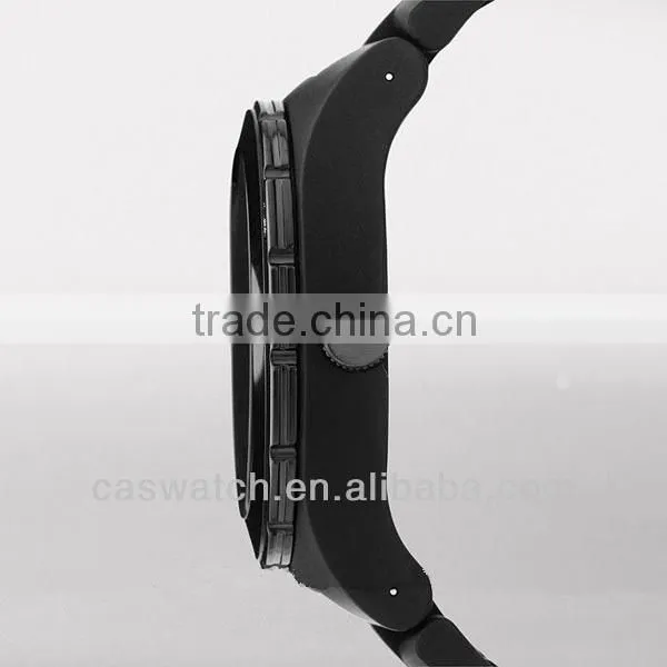 Cool quartz sport watch custom watch stainless steel case back watch