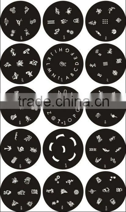 custom nail art stamping plates