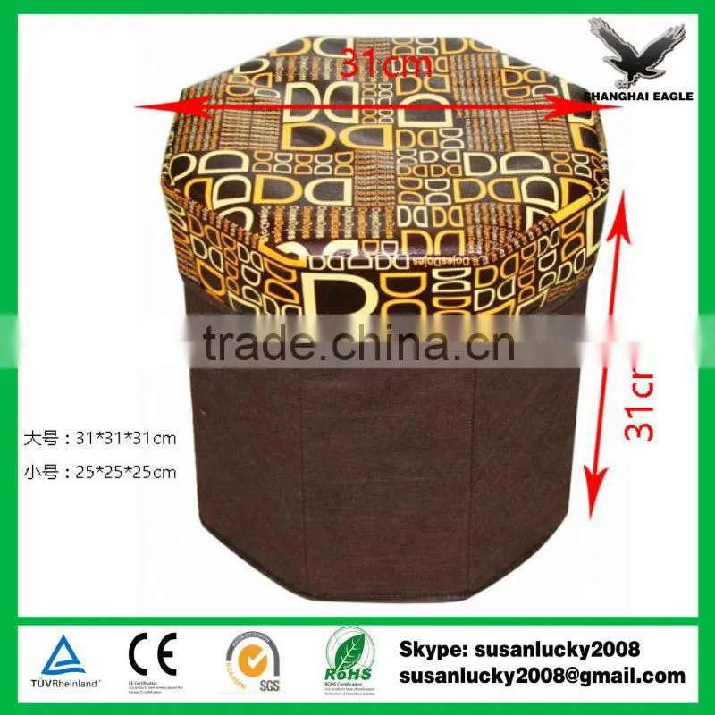 Most Popular PU Storage Ottoman with Imprint Logo (diectly from factory)