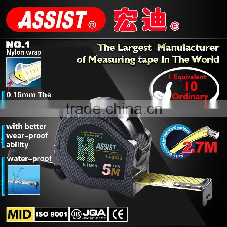 ASSIST novelty tape measure nylon wrap durable 3m steel tape measure material