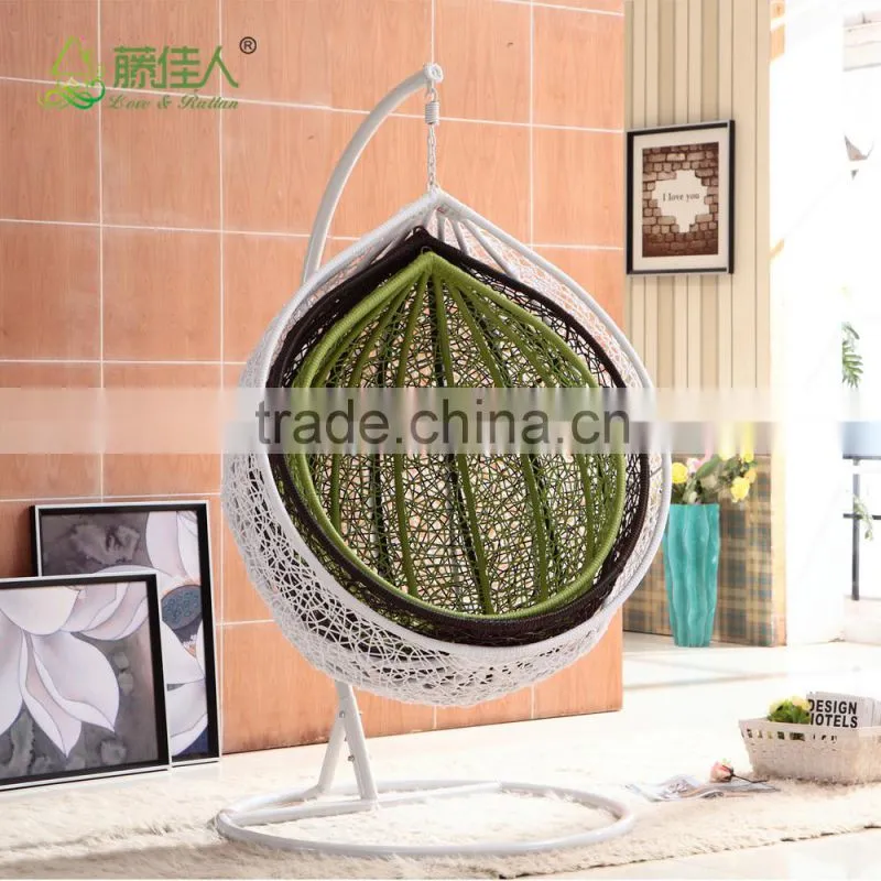 hanging round wicker chair