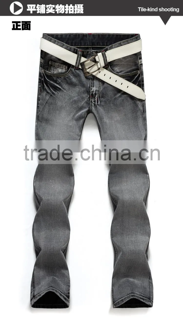 NEW casual GREY JEANS FOR MEN JEAN PANTS MENS DENIM WEAR MEN'S CLOTHING FASHIONS