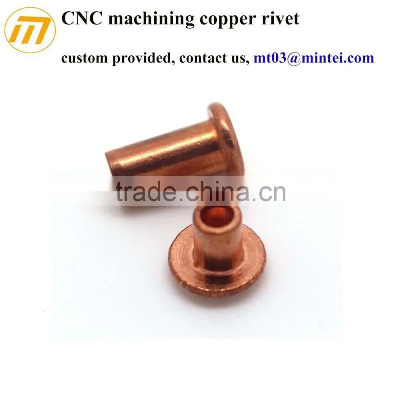 customized precision metal hollow tubular rivet for machine