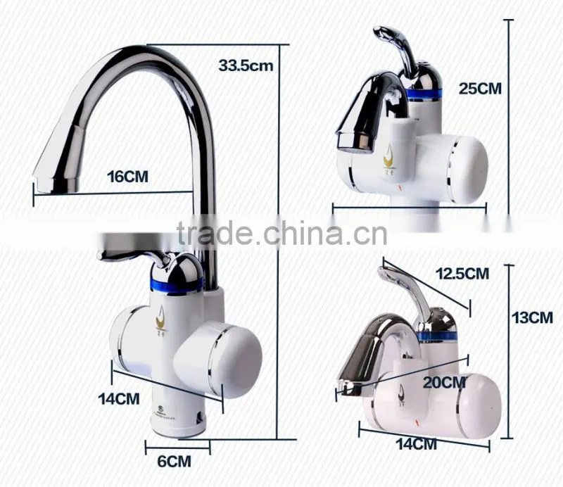 Instant tankless water heaters electric faucet kitchen taps