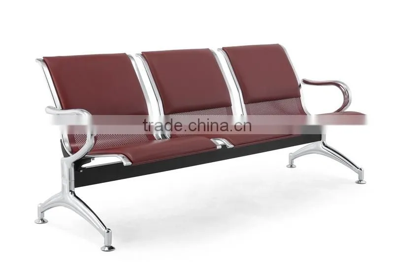 Foshan Furniture High quality aluminum alloy public seating with cushion SJ820A
