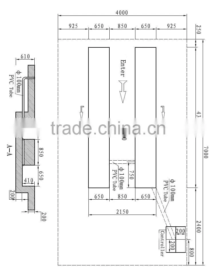 auto lift four post car lift hydraulic cylinder for repair