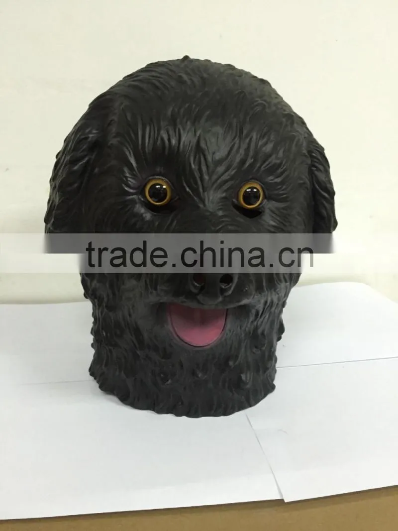 Halloween Party Cosplay Tactic dog Latex rubber Mask Costume dress Carnival costume