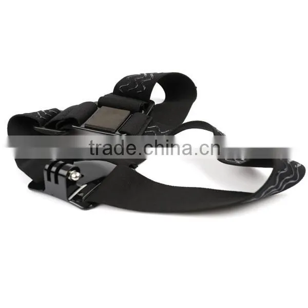 Elastic Adjustable Head Strap + QuickClip Quick Clip Mount For GPro Her 4 3+ 3 Camera Accessories