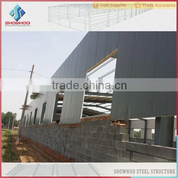 prefab light steel space frame steel structure