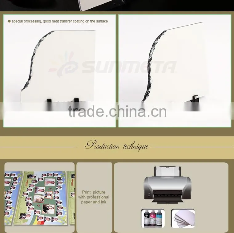 Sunmeta factory directly 3D sublimation blank rock photo SH08 20*20cm