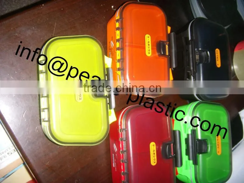 Hot sale manufacturer sale clear plastic double layers fishing tackle box