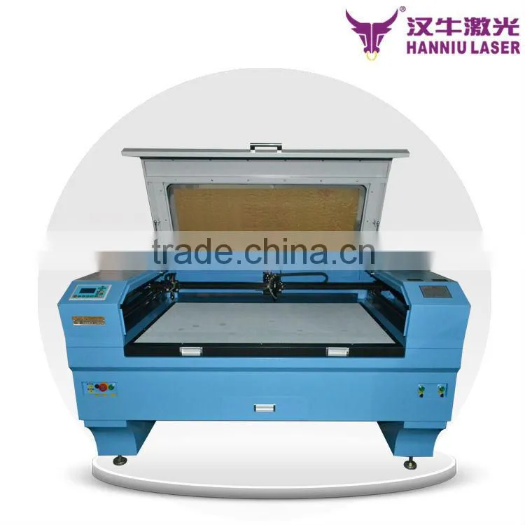 doubles heads leather trip laser cutting machine