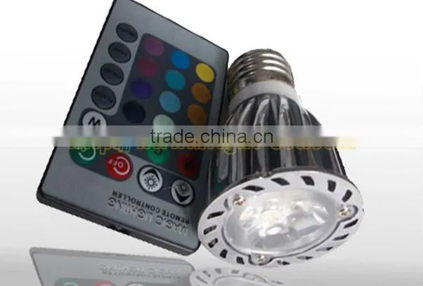 3*2W RGB LED Spotlights E27 GU10 MR16