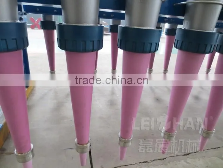 Low consistency cleaner for paper pulp production line/ sand removal
