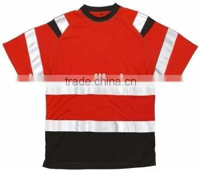 hi-vis safety orange long sleeve shirts ansi short sleeves reflective safety t-shirt