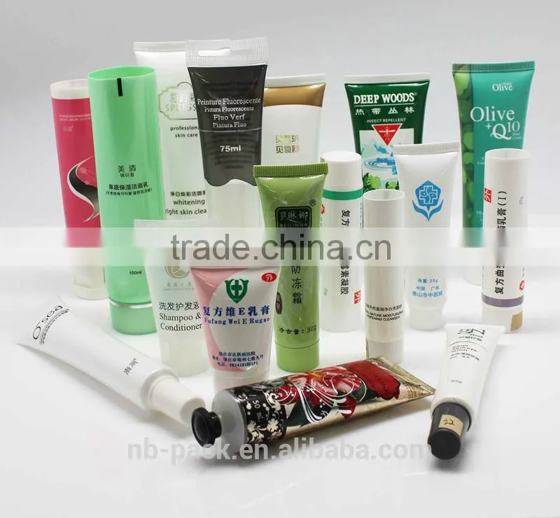 Plastic cosmetics tube