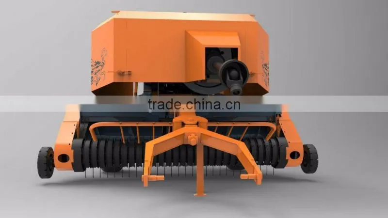 Trail-type wheat straw bander