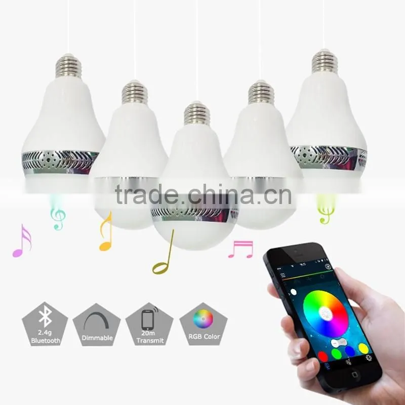 Wireless Remote Control Bluetooth Led Bulb Speaker