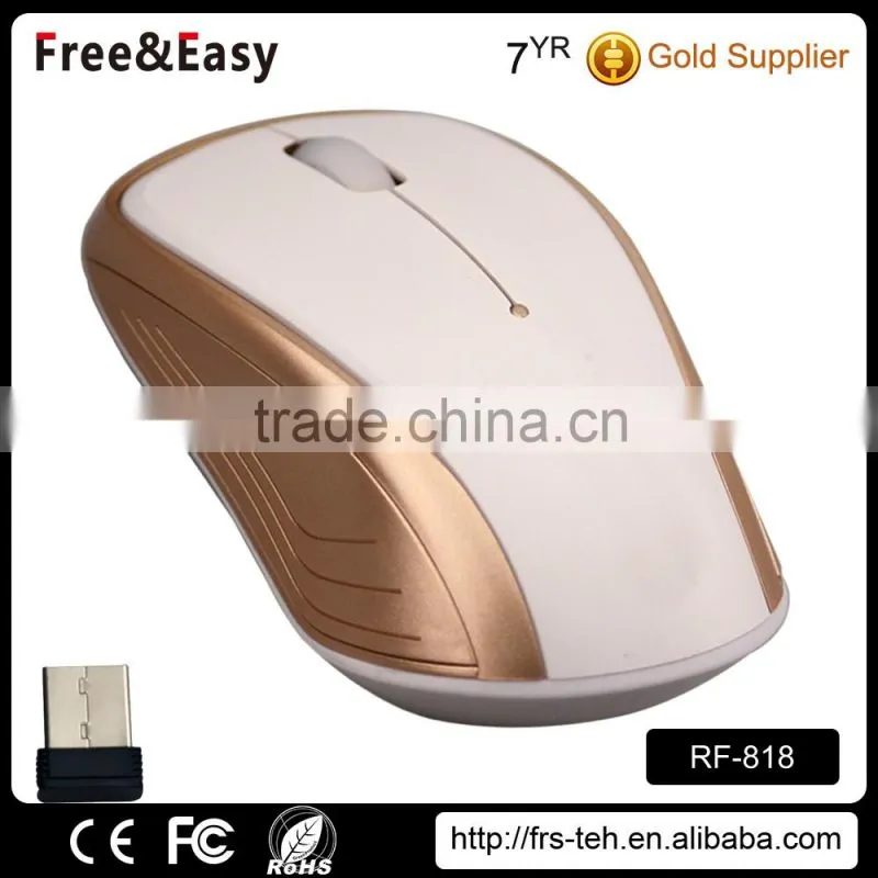 3 buttons rubber wheel mouse wireless laptop mouse