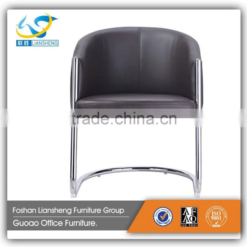 modern comfortable cheap price of office leather metal frame single sofa S419